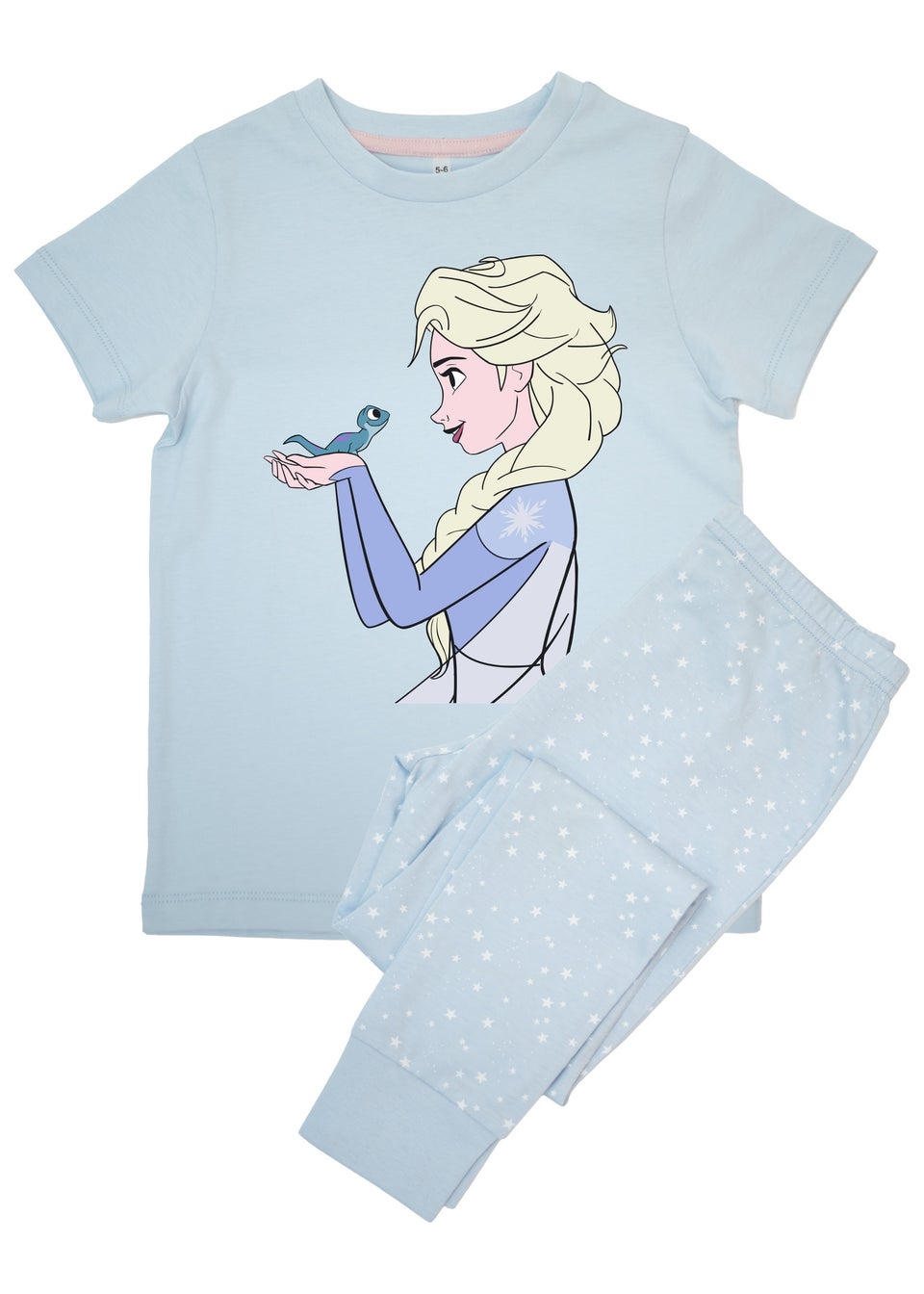 Disney Kids Baby Blue Frozen Elsa Stars Pyjamas (3-8 Years)