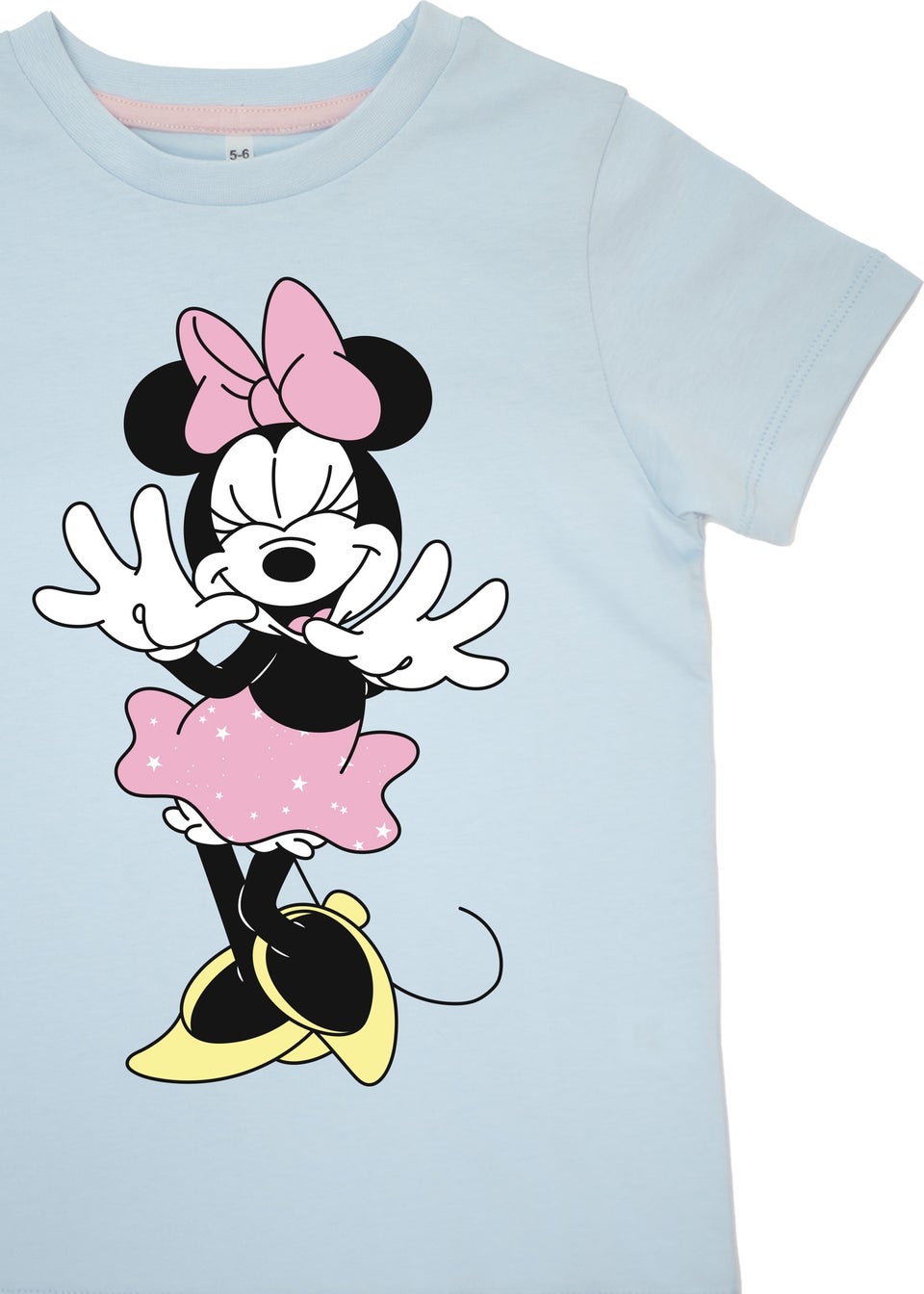 Disney Kids Baby Blue Minnie Mouse Pose Stars Pyjamas (3-8 Years)