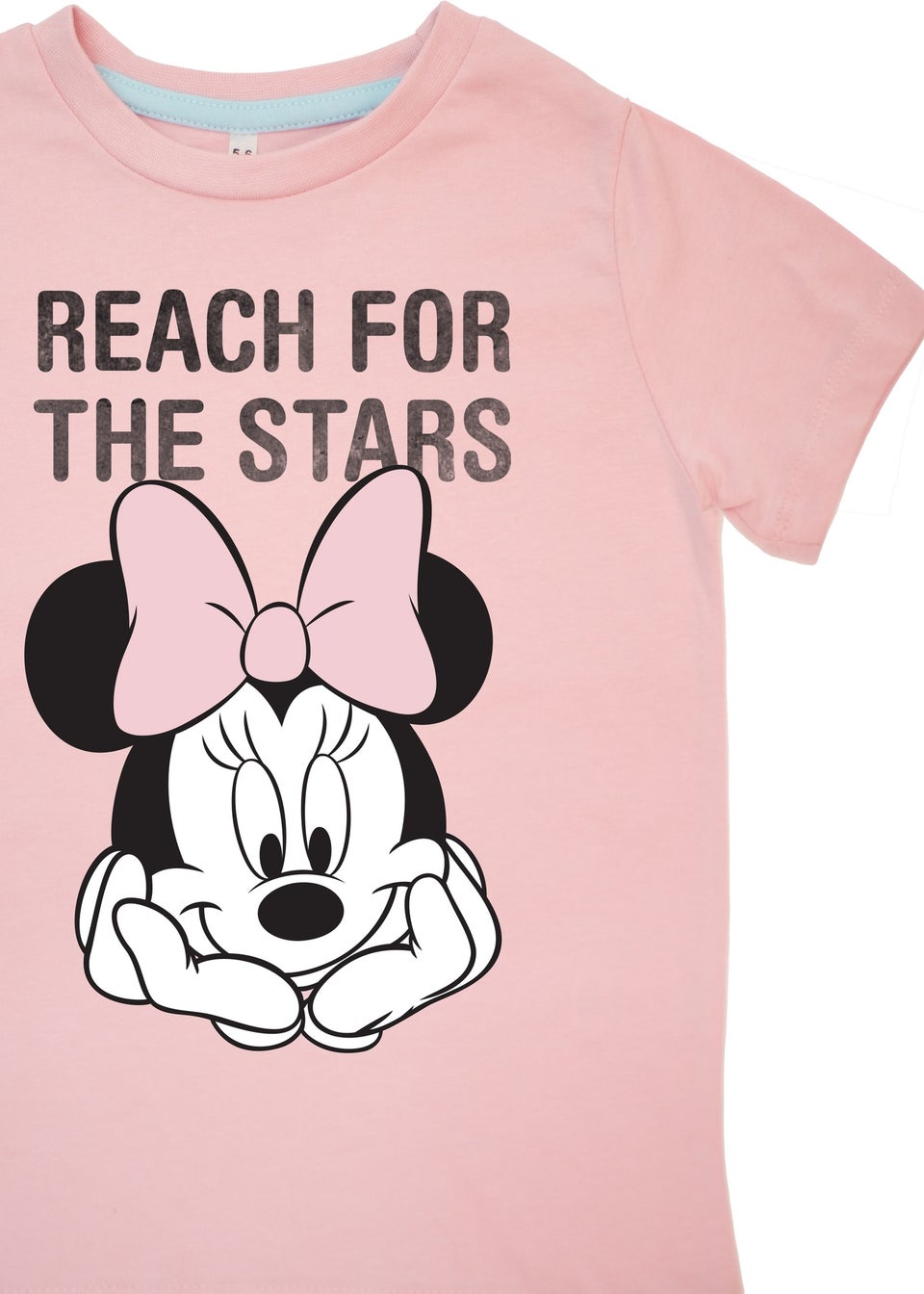 Disney Minnie Mouse Reach For The Stars Kids Baby Pink Hearts Pyjamas (3-8 Years)
