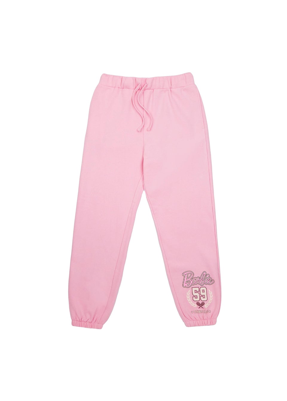 Barbie Pink Malibu Tennis Club Logo Jogging Bottoms