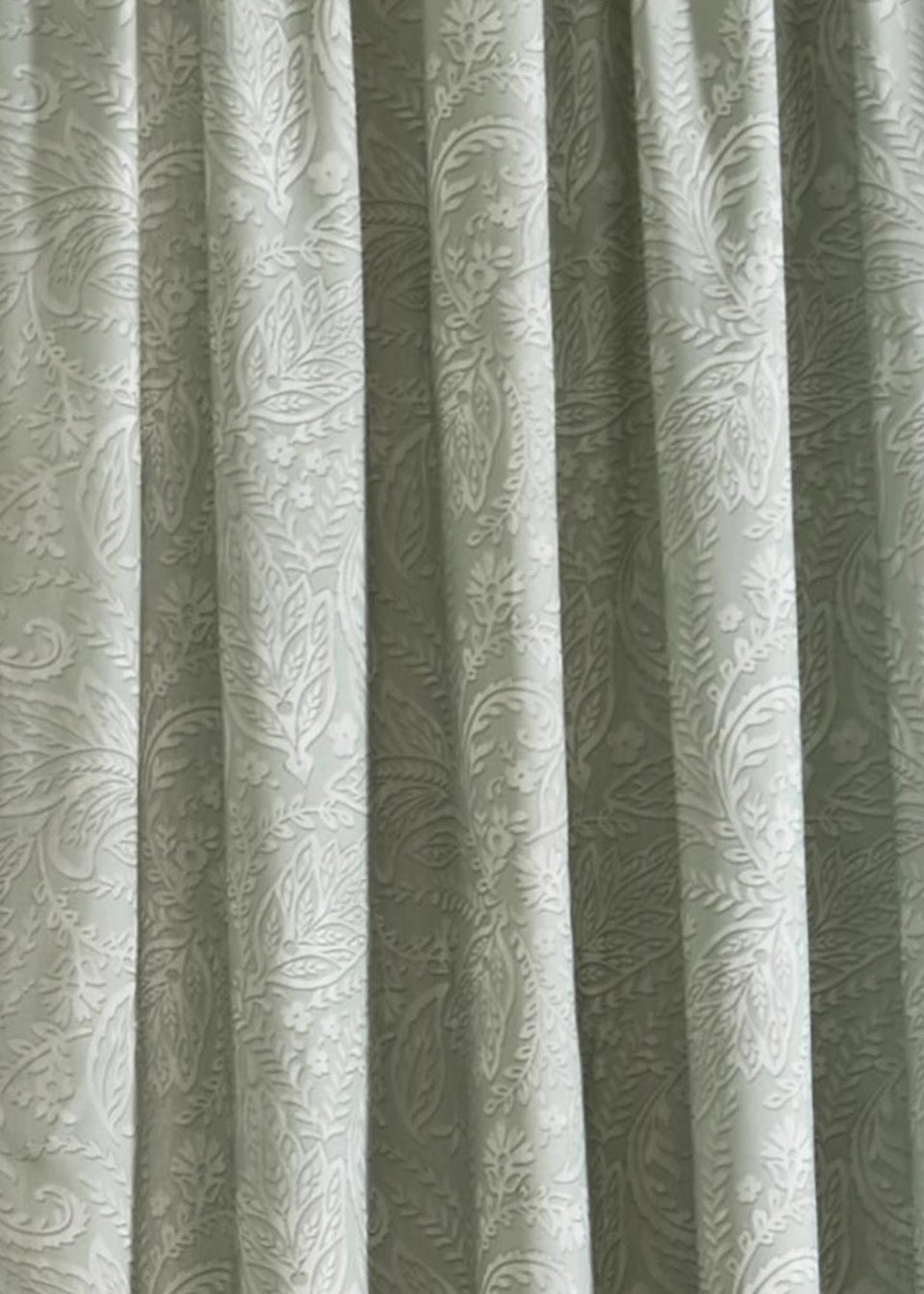 Dreams & Drapes Aveline Green Pencil Pleat Curtains With Tie-Backs