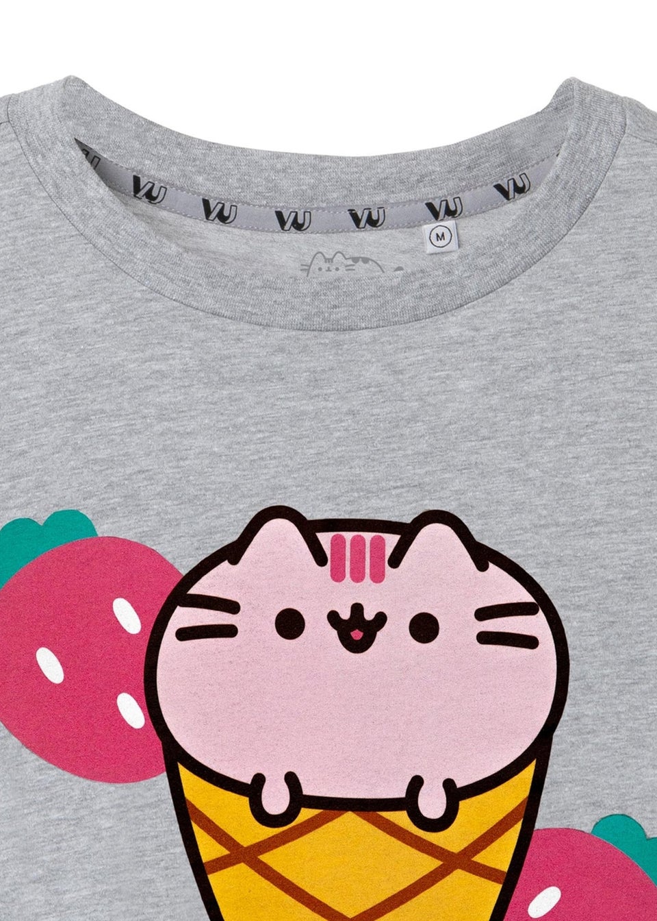 Pusheen Grey Ice Cream Short-Sleeved T-Shirt