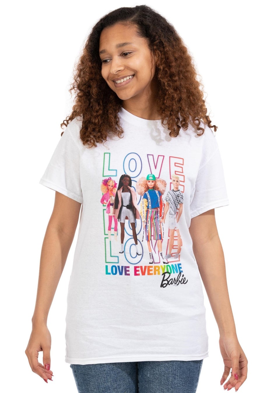 Barbie White Love Everyone Pride T-Shirt