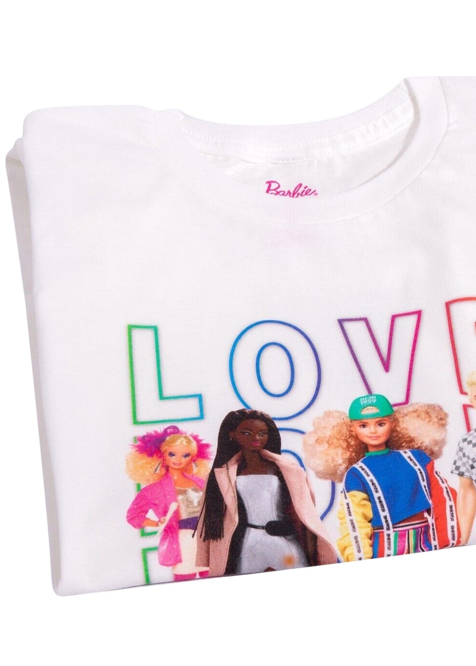 Barbie White Love Everyone Pride T-Shirt
