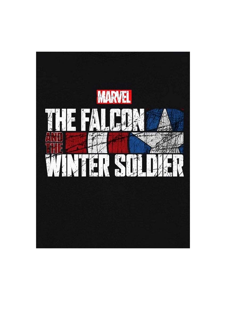 Marvel Comics Black Falcon & Winter Soldier Text Logo T-Shirt