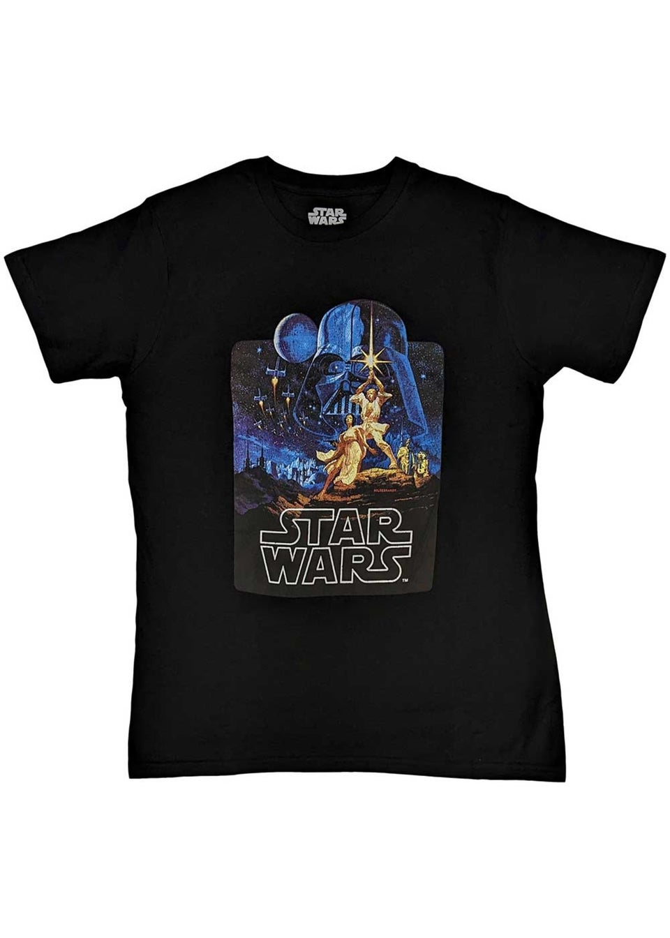 Star Wars Black A New Hope Poster Cotton T-Shirt
