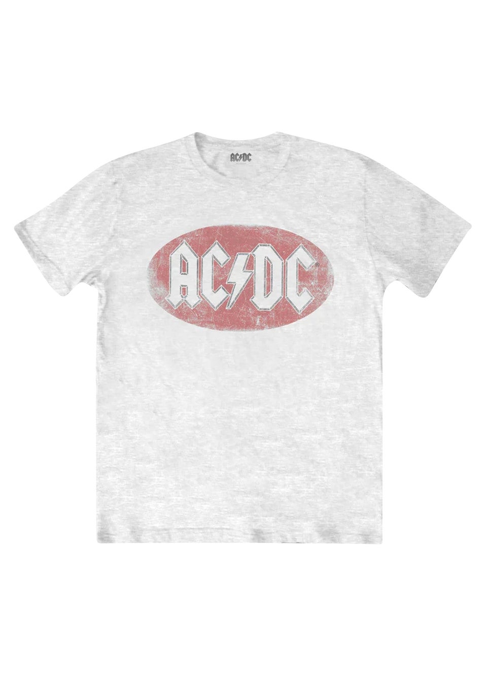 AC/DC White Oval Logo T-Shirt