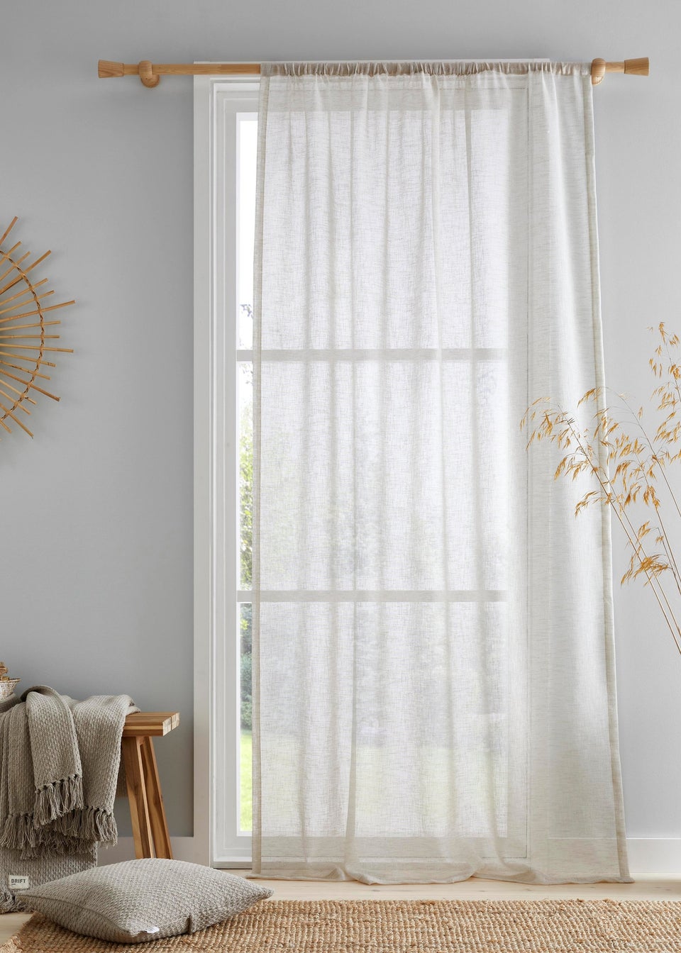 Drift Home Kayla Natural Voile Panel