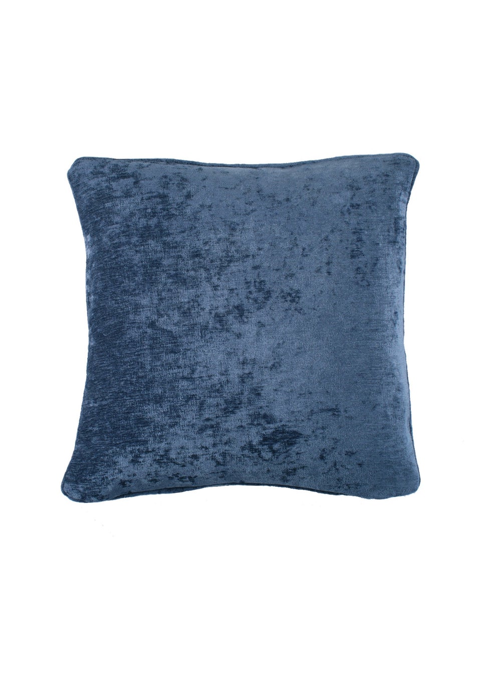Curtina Textured Chenille Navy Filled Cushion (43cm x 43cm)