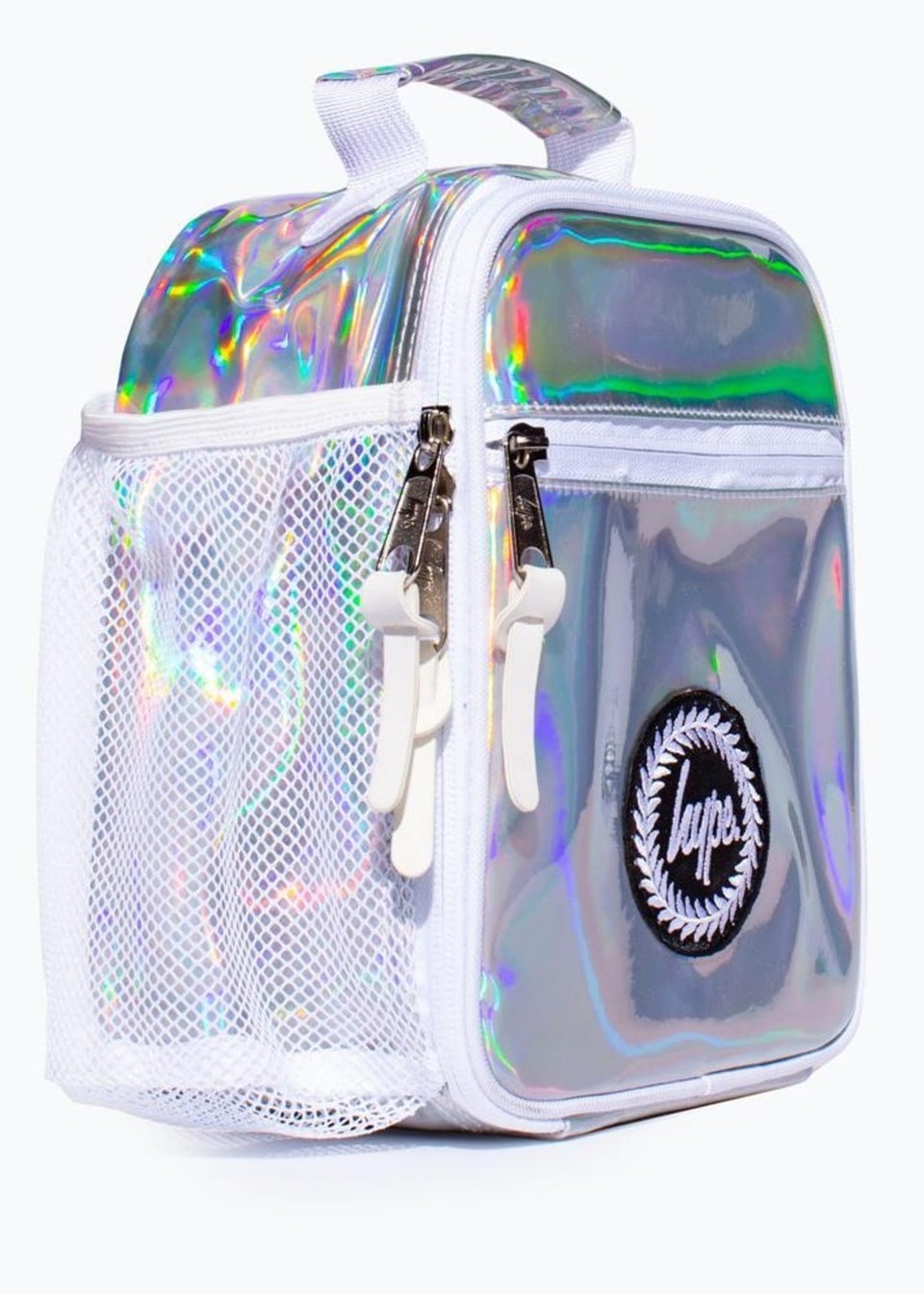 Hype Silver Holographic Lunch Bag Matalan