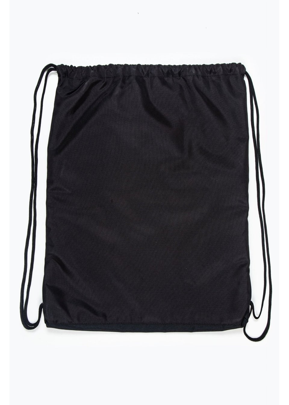 Hype Black Crest Drawstring Bag