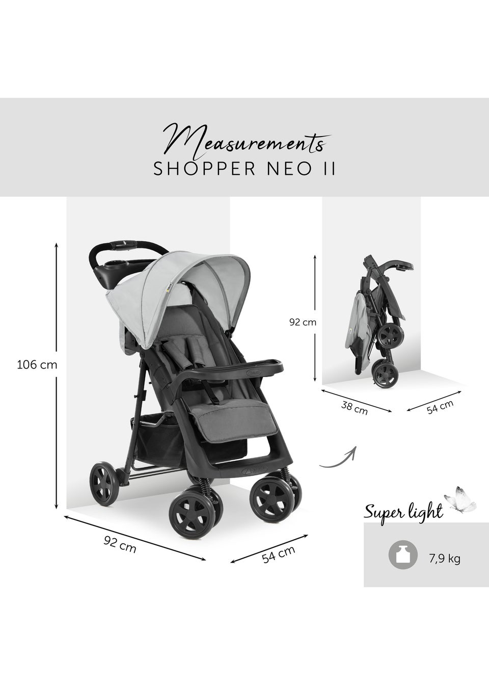 Hauck Grey Shopper Neo II Pushchair