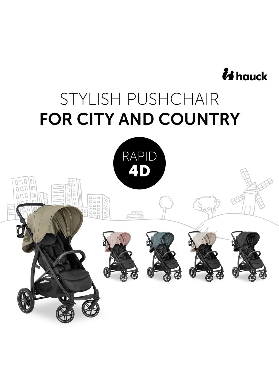 Hauck Black Rapid 4D Pushchair