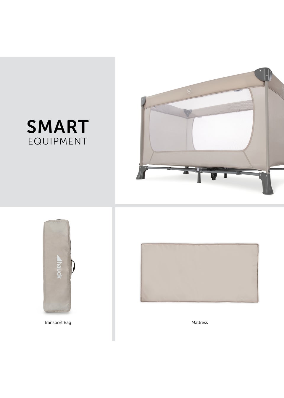 Hauck Beige Dream N Play Travel Cot Matalan