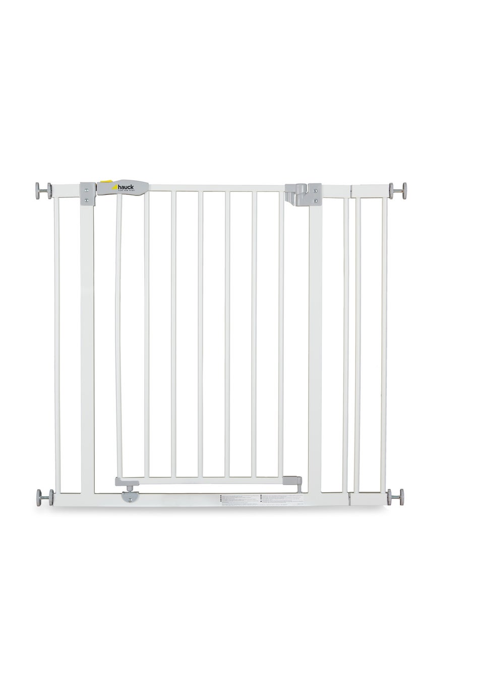 Hauck White Open N Stop Safety Gate (+ 9cm Extension)