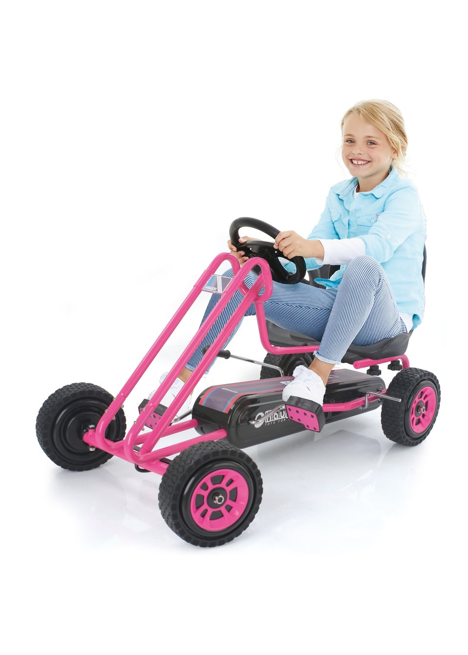 Hauck Pink Lightning Go Kart Matalan