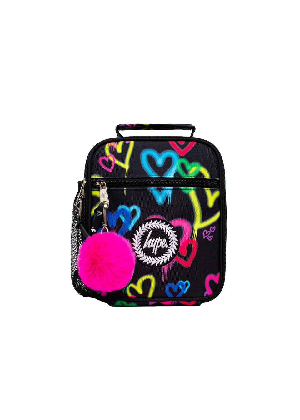 Hype Black Graffiti Heart Lunch Bag