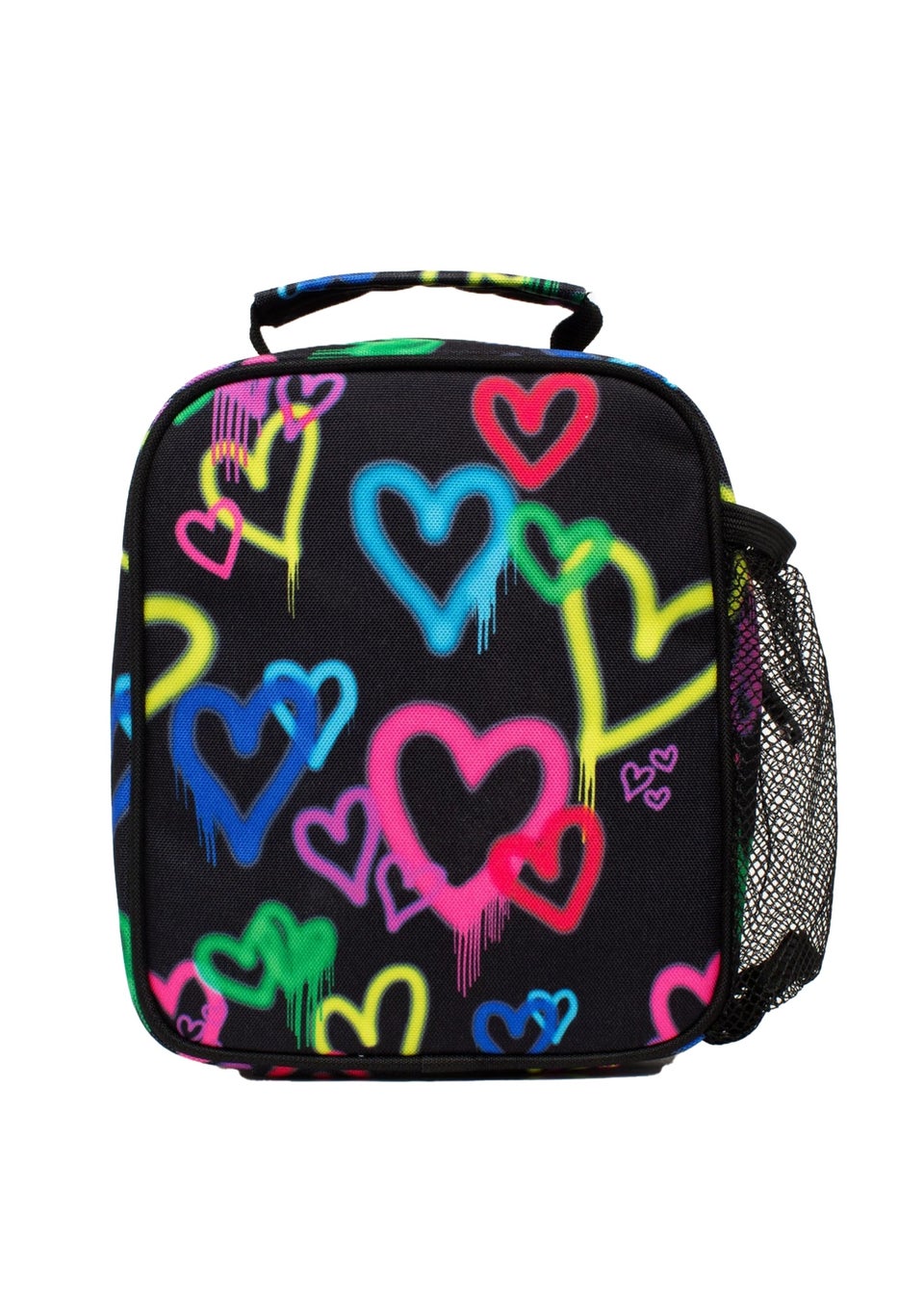Hype Black Graffiti Heart Lunch Bag