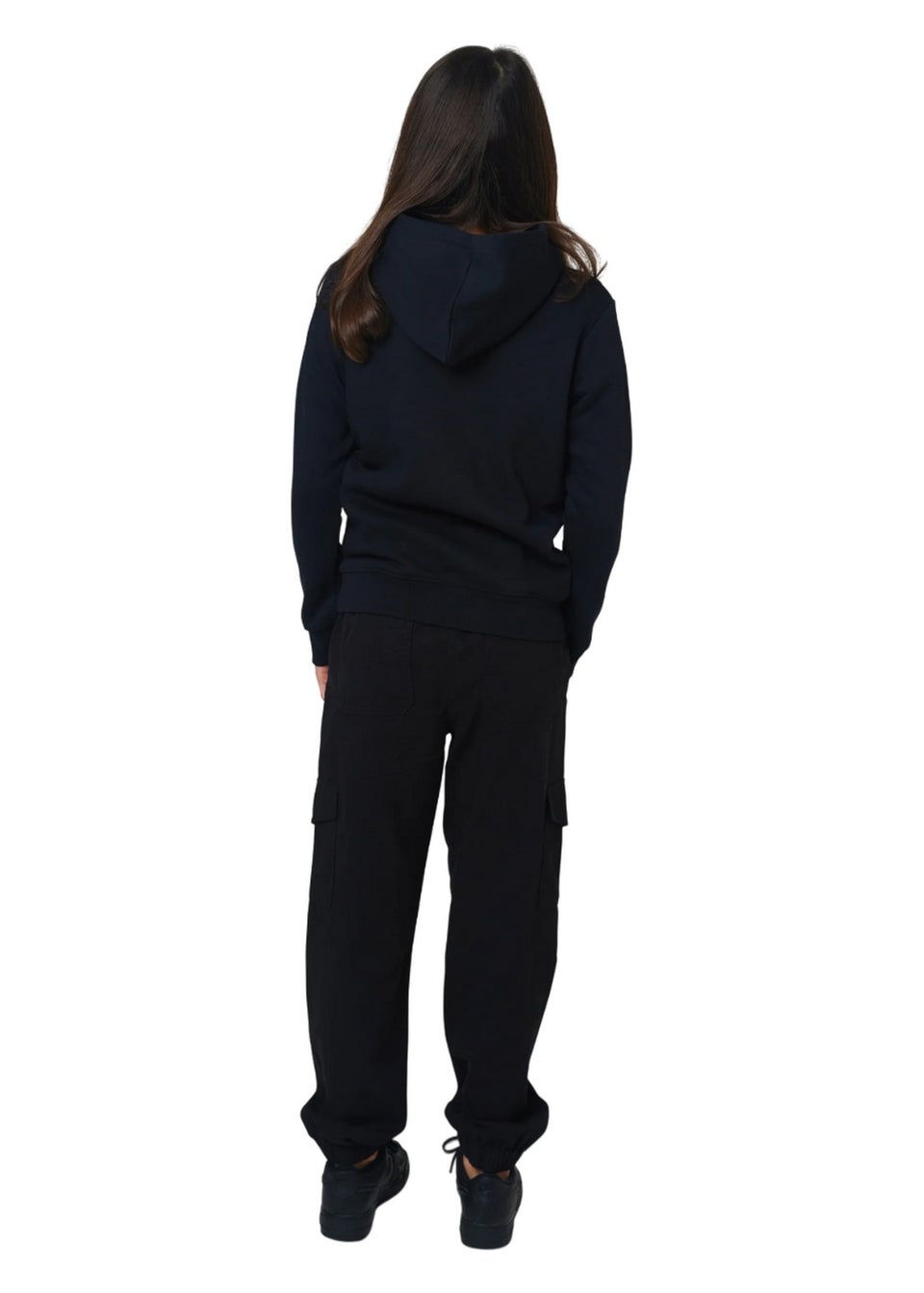 Hype Girls Black Wave Script Hoodie (5-6 yrs)