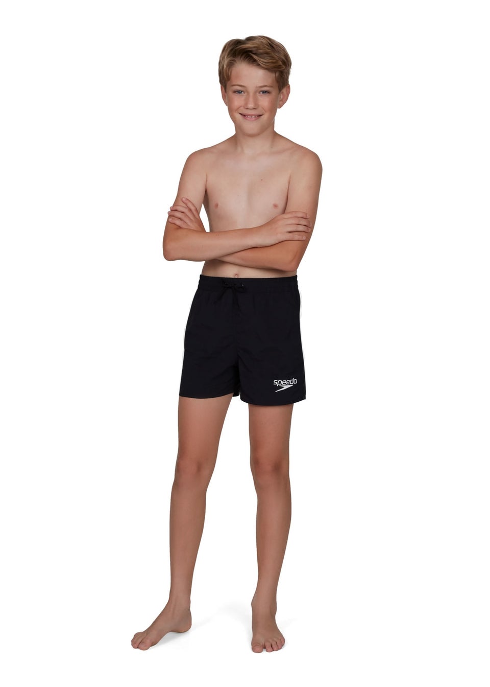 Speedo Boys Black Essential Swim Shorts (4-14yrs)