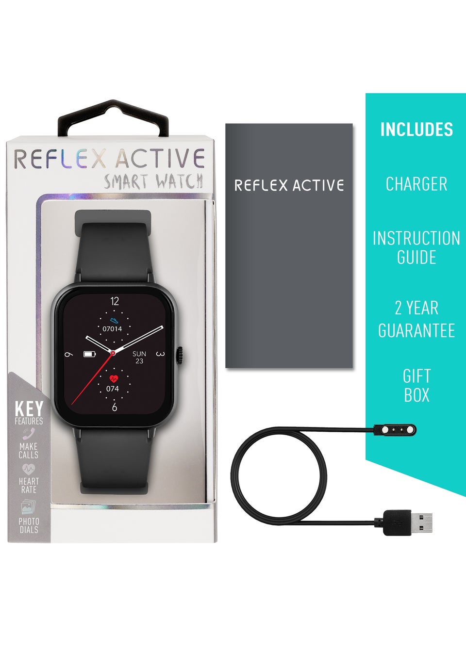 Reflex Active Black Series 23 Smart Calling Watch Matalan