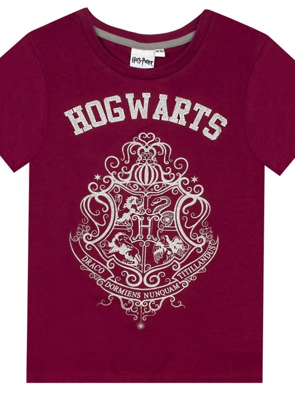 Harry Potter Kids Burgundy Glitter Short Pyjama Set (9-10yrs)