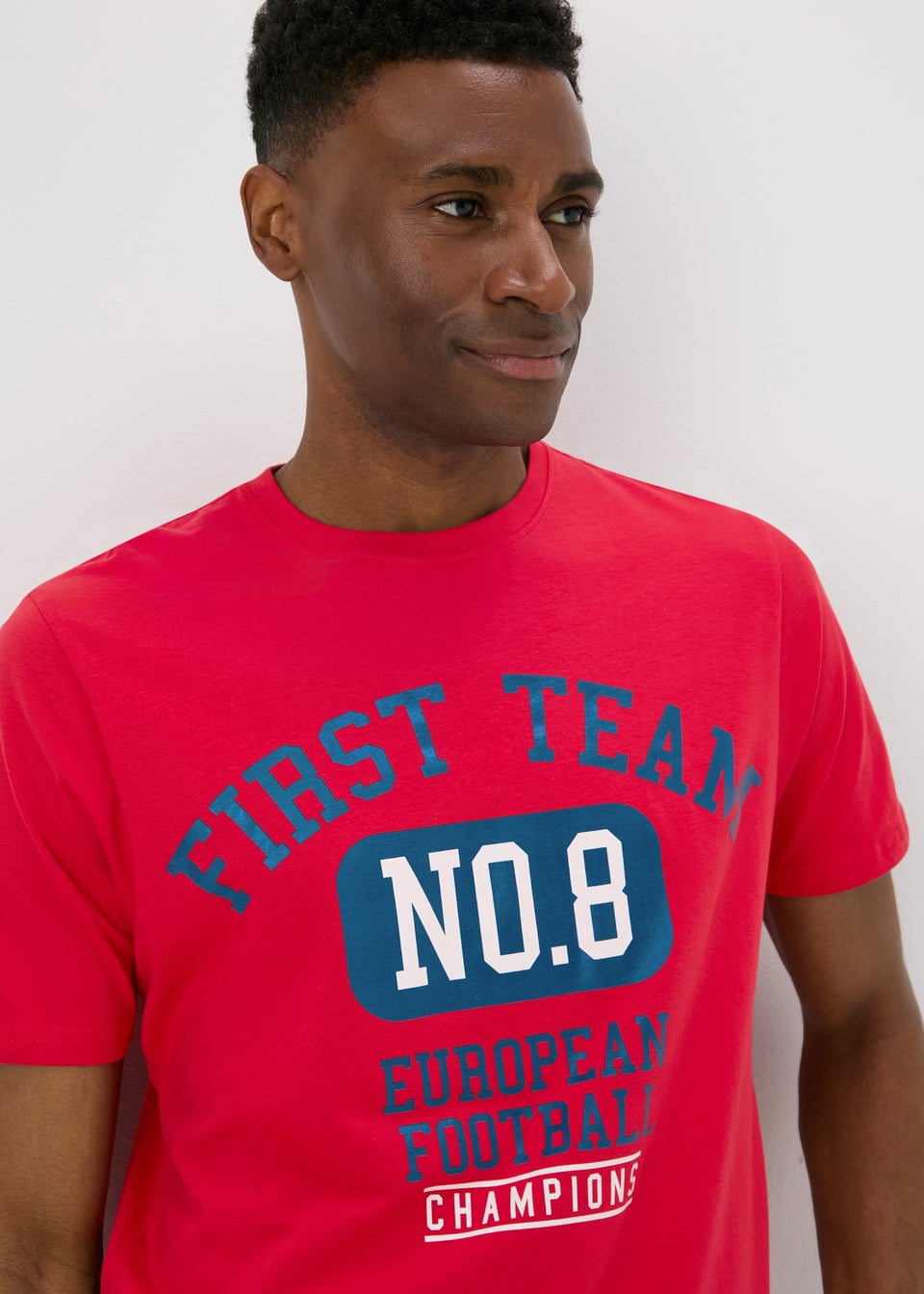 Red First Team Football T-Shirt
