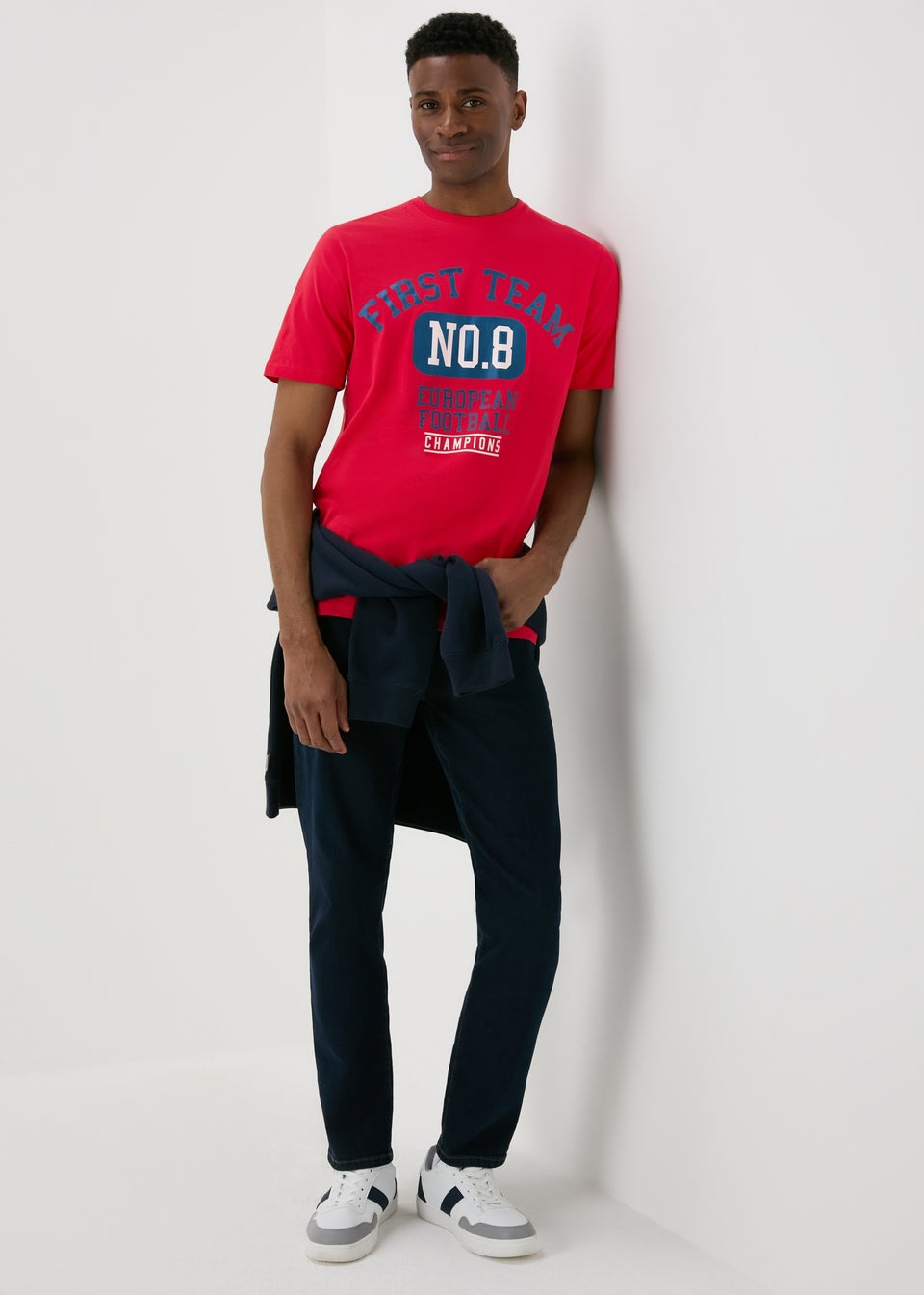 Red First Team Football T-Shirt