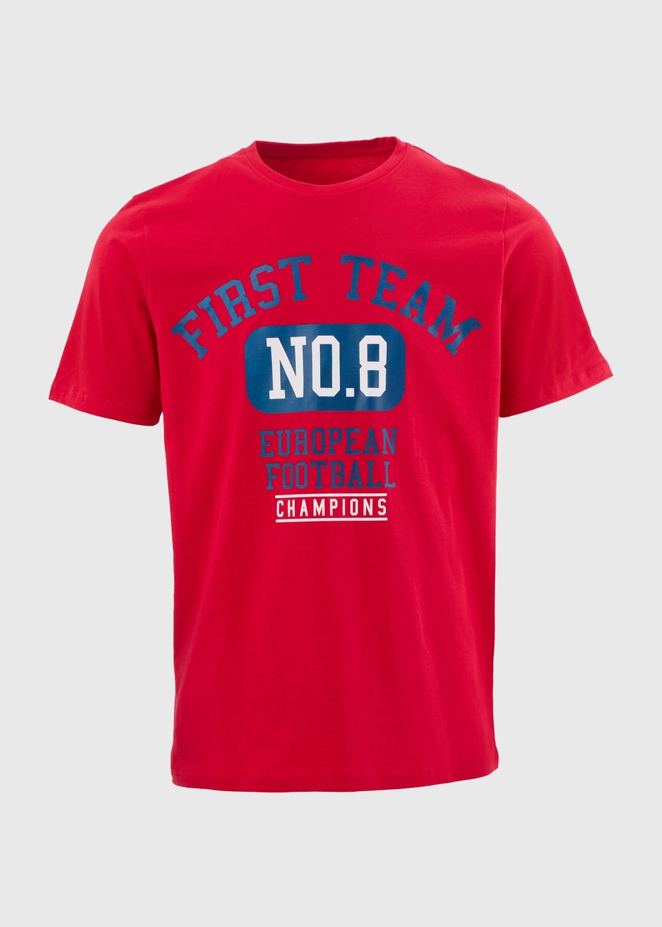 Red First Team Football T-Shirt
