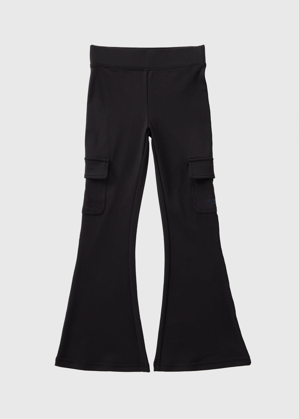 Girls Black Cargo Flare Trousers 7 15yrs Matalan