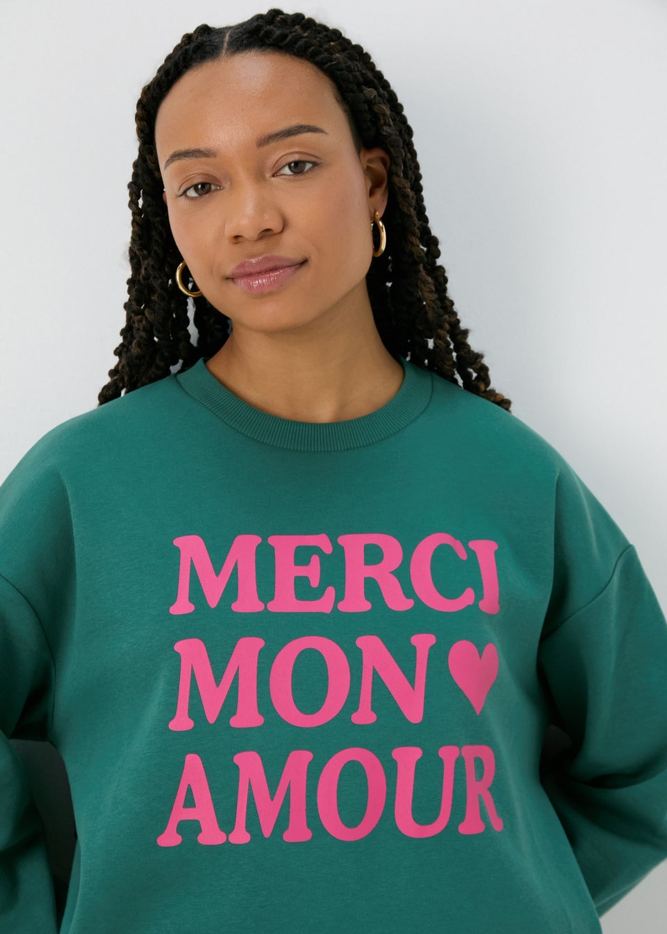 Green Merci Sweatshirt Matalan