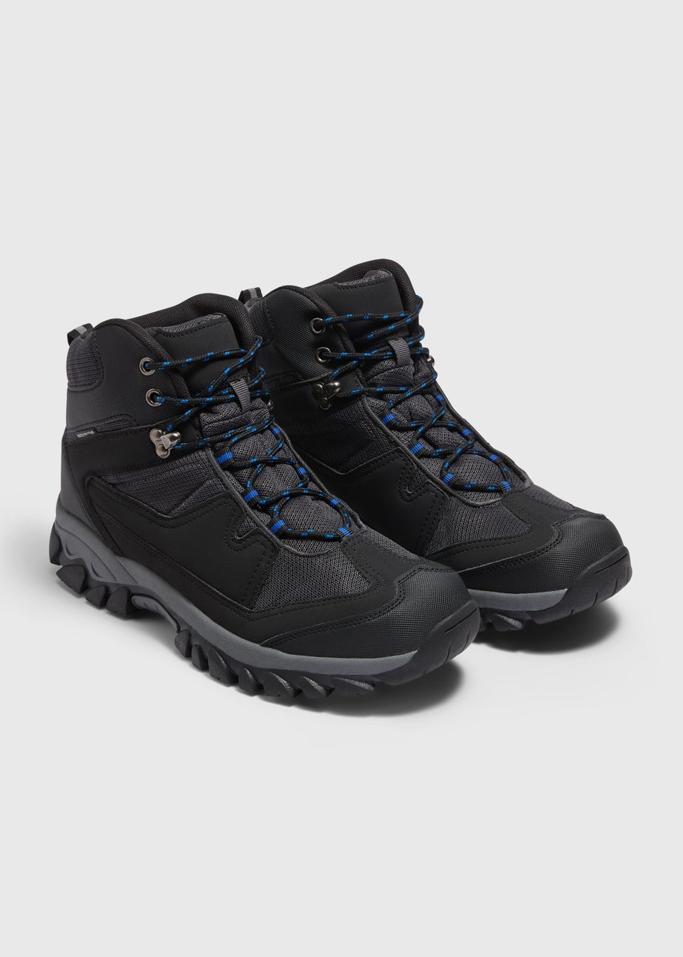 Black Water Resistant Trek Boots Matalan