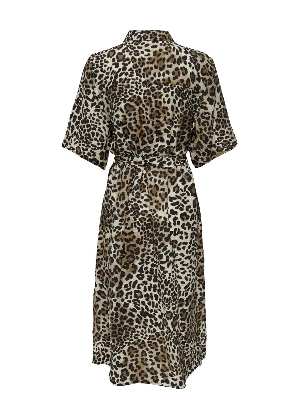 JDY Leopard Print Shirt Midi Dress