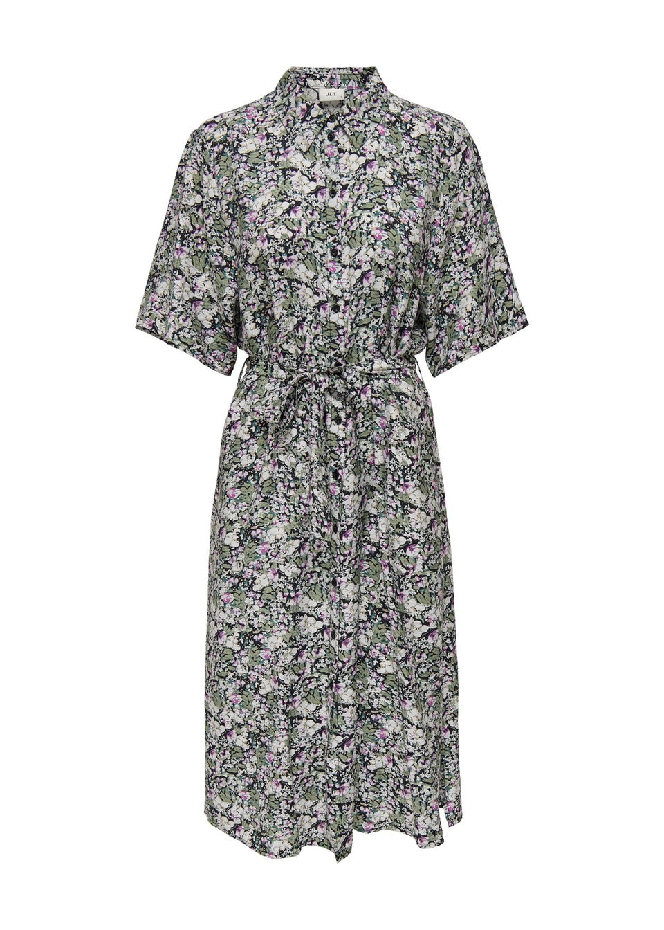 JDY Multicolour Floral Midi Shirt Dress Matalan