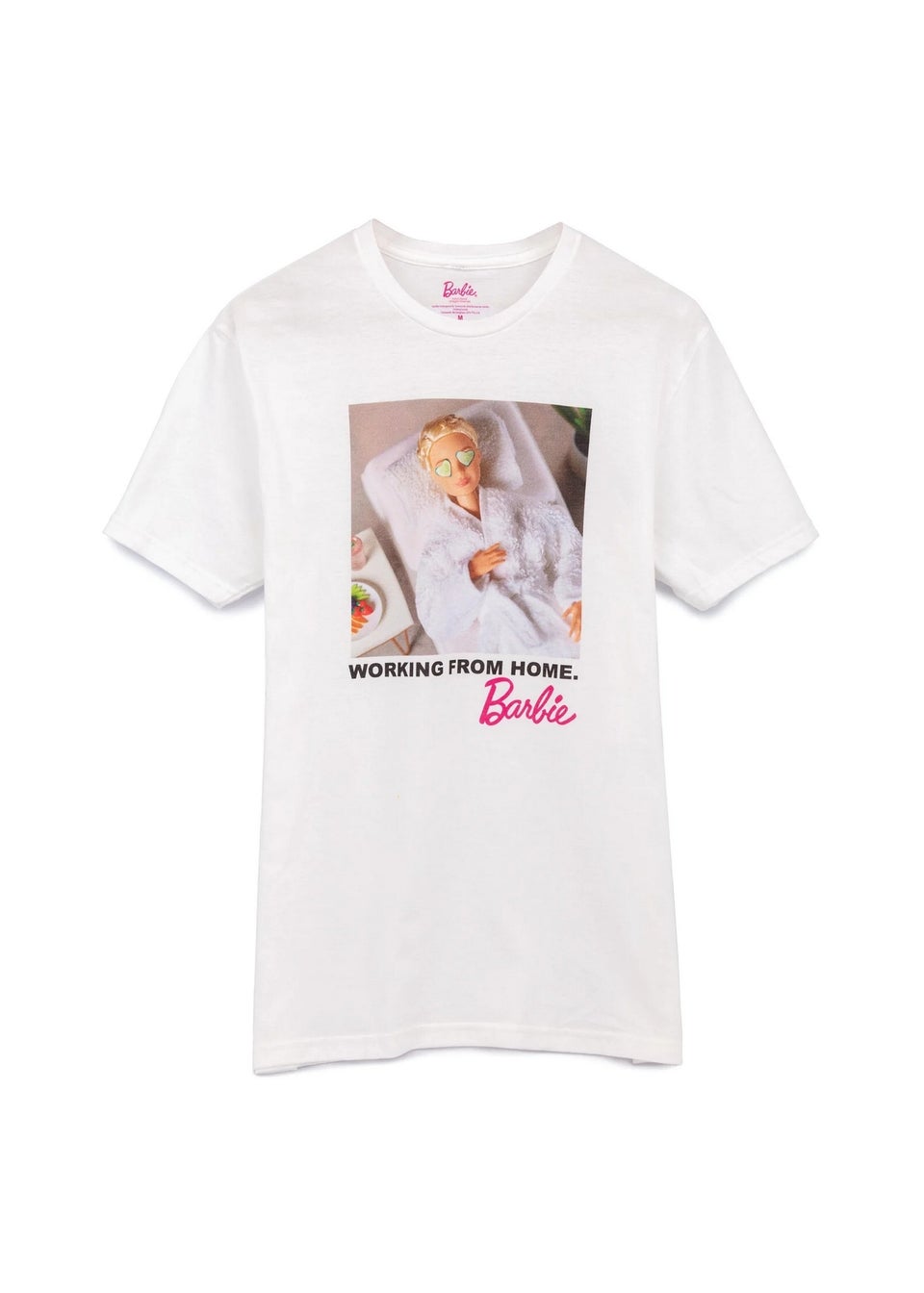 Barbie White Working from Home T-Shirt
