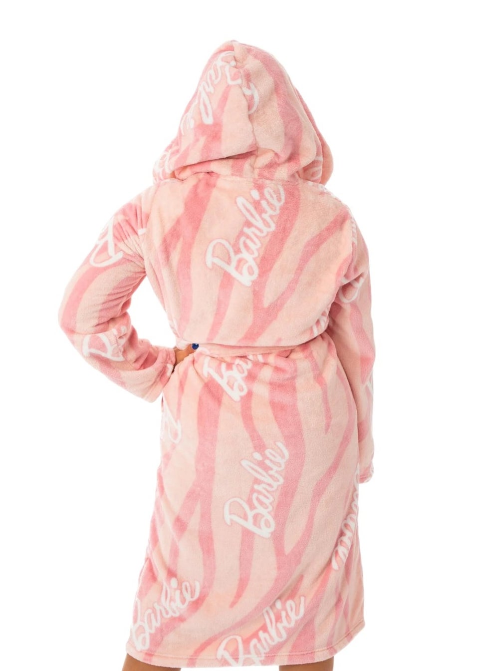Barbie Pink Hooded Dressing Gown