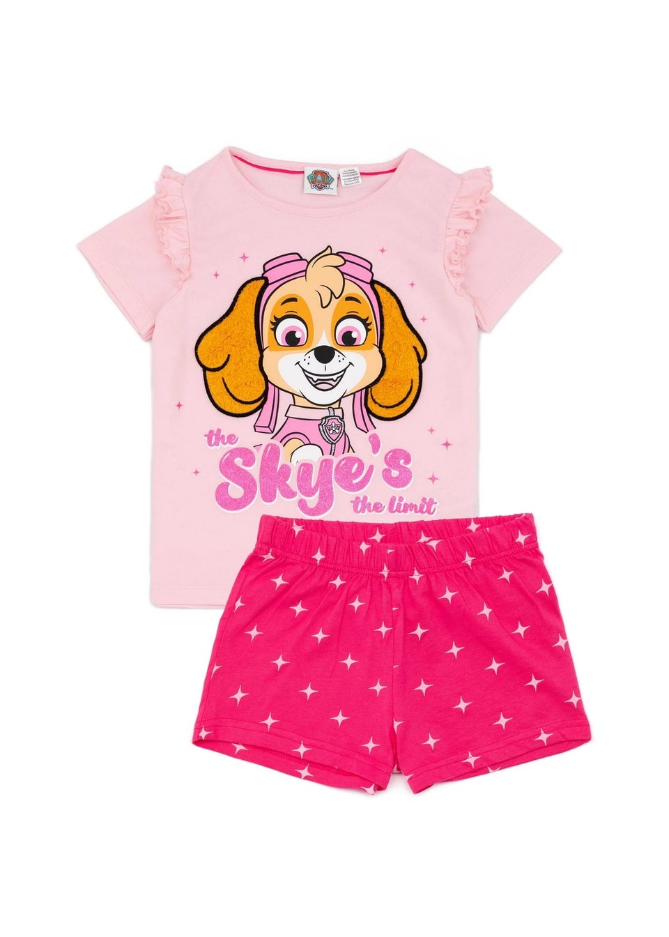 Paw Patrol Girls Pink Skye's The Limit Short Pyjama Set (12months -6yrs)