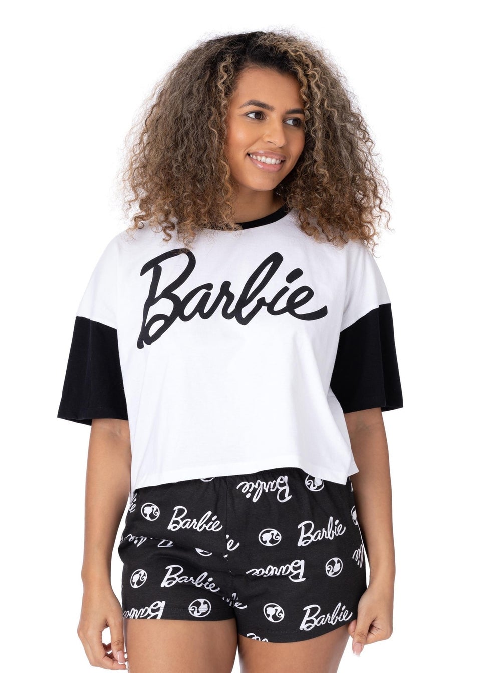 Barbie Black/White Short Pyjama Set