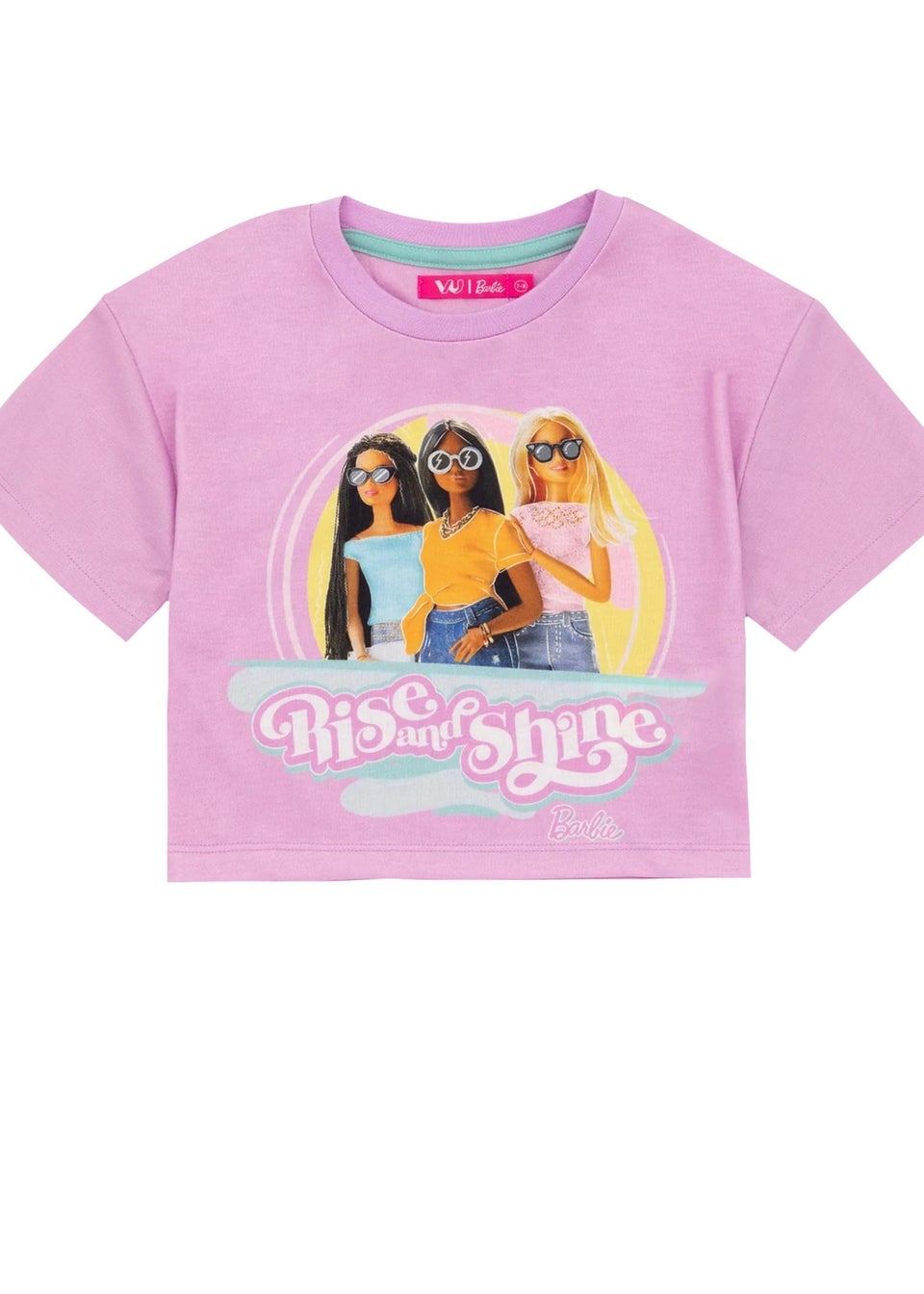 Barbie Girls Pink Short Pyjama Set (5-12yrs)