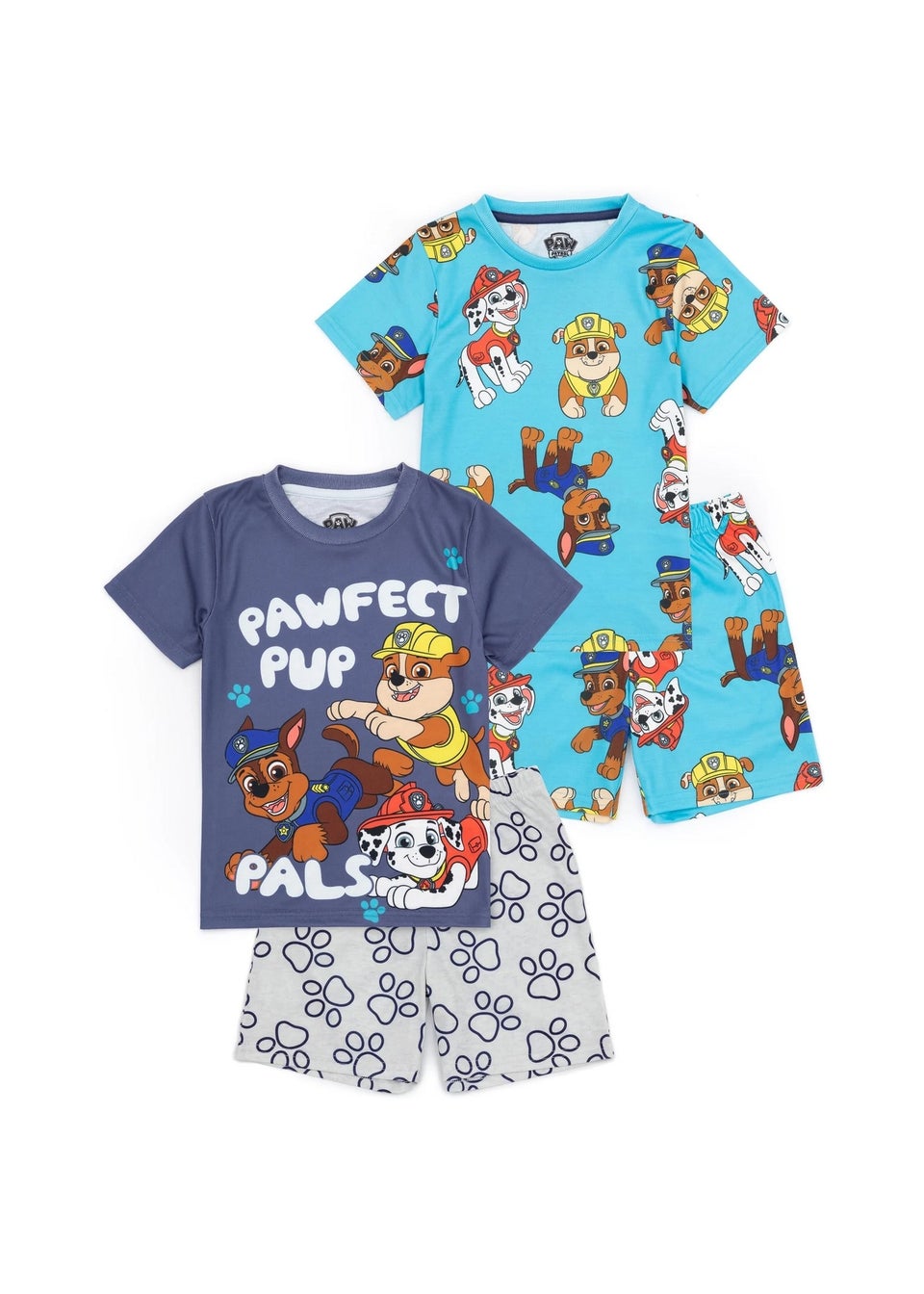Paw Patrol Boys Multi Short Pyjama Set Pack of 2 2 7yrs Matalan