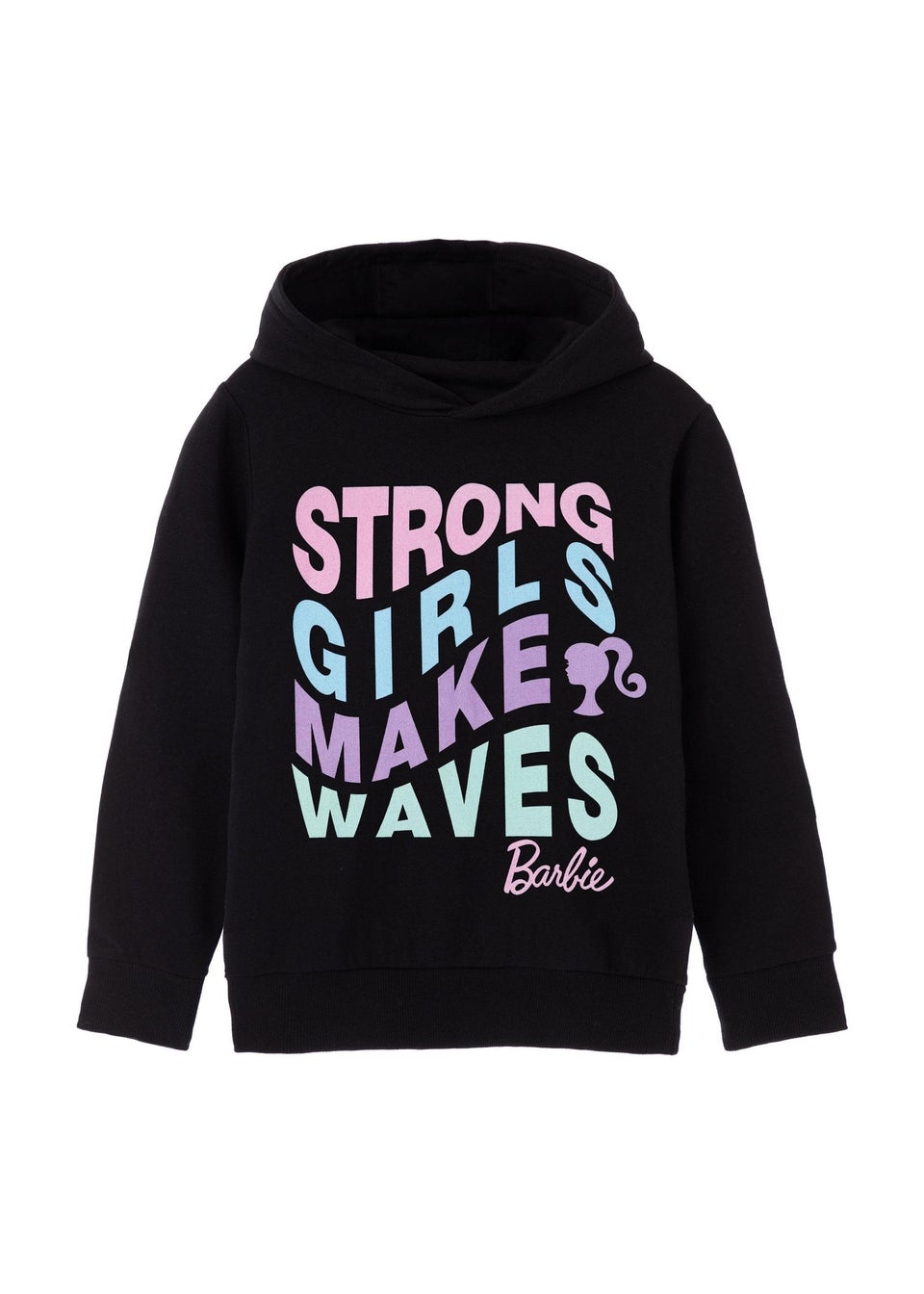 Barbie Kids Black Strong Make Waves Hoodie (3-14yrs)