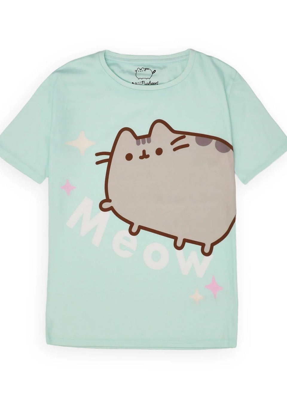 Pusheen Kids Green Meow Scatter Short-Sleeved Pyjama Set (9-14yrs)