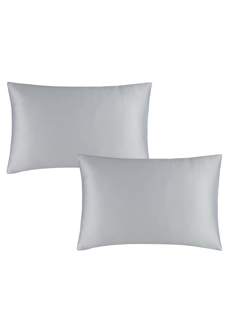 Catherine Lansfield Silky Soft Satin Standard Pillowcase Pair