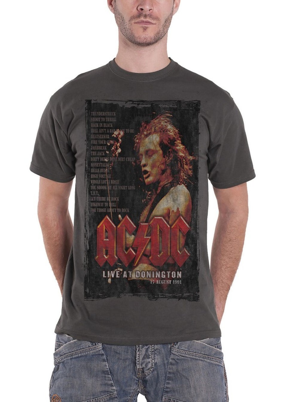 AC/DC Charcoal Grey Donington Set T-Shirt