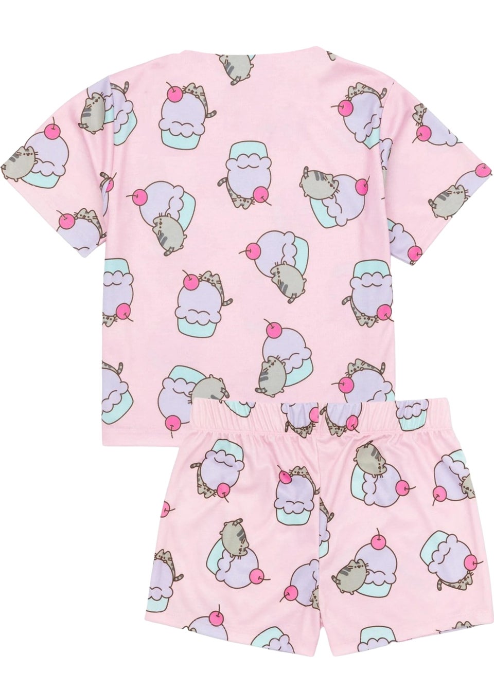 Pusheen Kids Light Blue Cat Short Pyjama Set (Pack of 2) (9-14yrs)