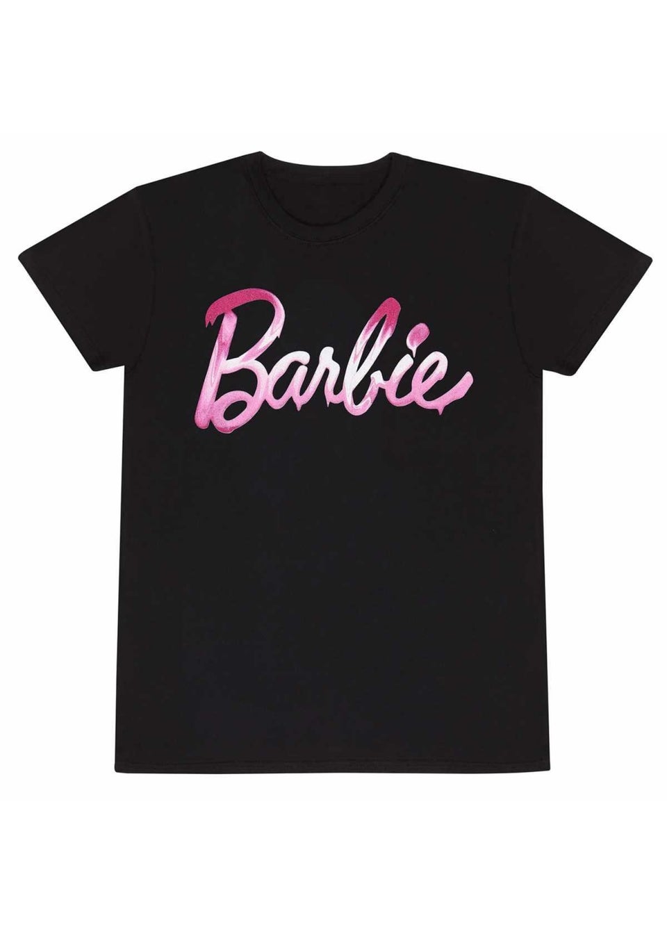 Barbie Black Melted Logo T-Shirt