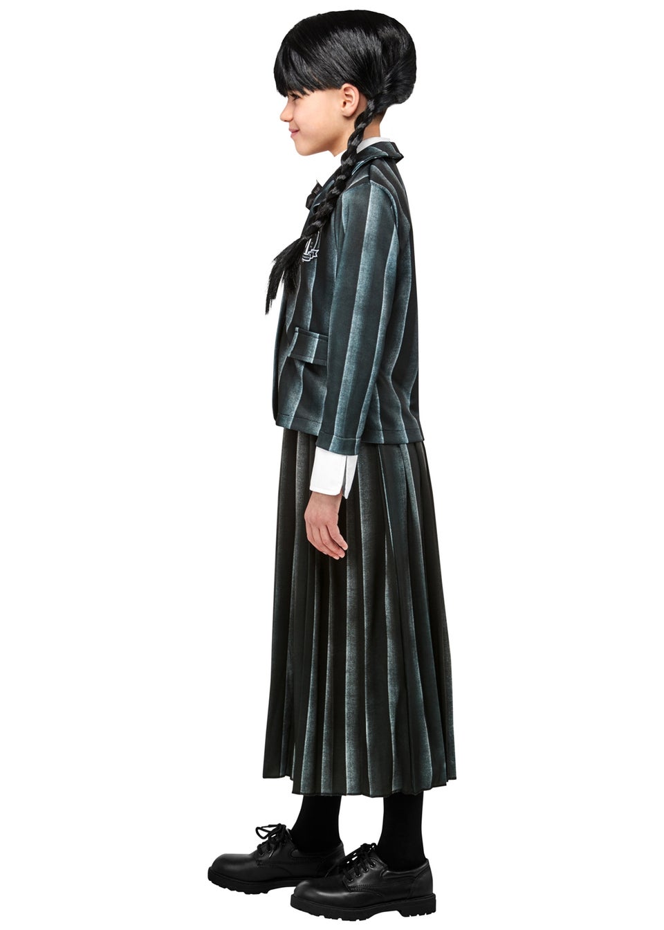 Rubies Kids Addams School Uniform Fancy Dress Costume (7-10 yrs)