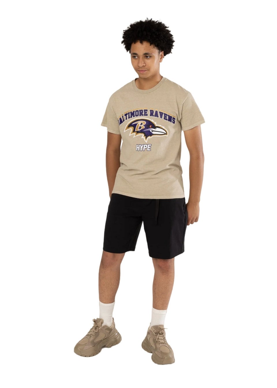 Hype Kids Sand Baltimore Ravens NFL T-Shirt (3-13yrs)