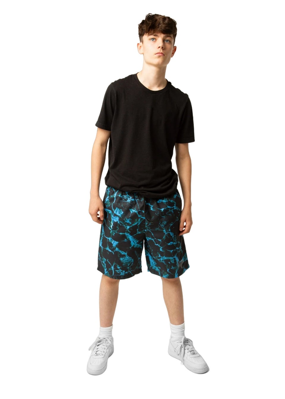 Hype Kids Black/Blue X-Ray Pool Swim Shorts (3-16yrs)