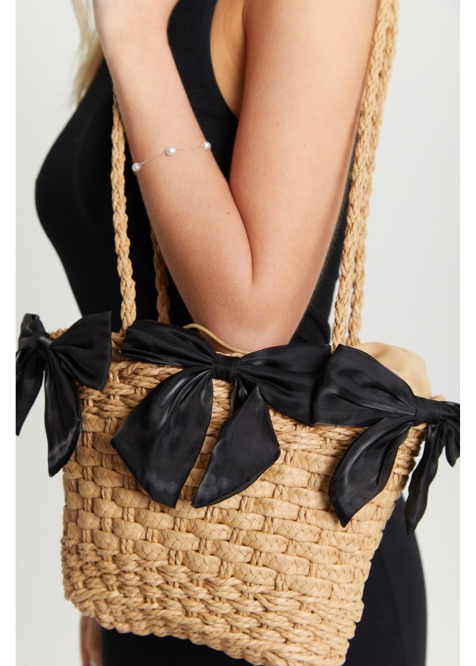 Madein Bow Embellished Grab Bag